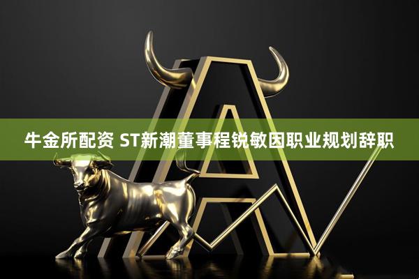 牛金所配资 ST新潮董事程锐敏因职业规划辞职