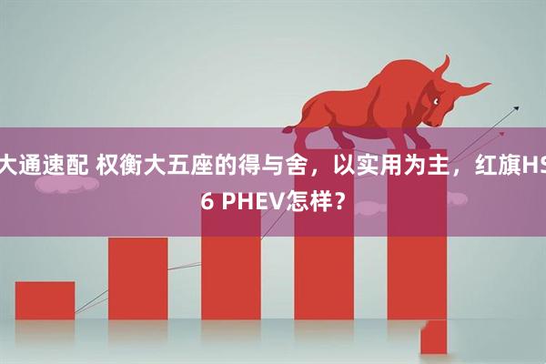 大通速配 权衡大五座的得与舍，以实用为主，红旗HS6 PHEV怎样？